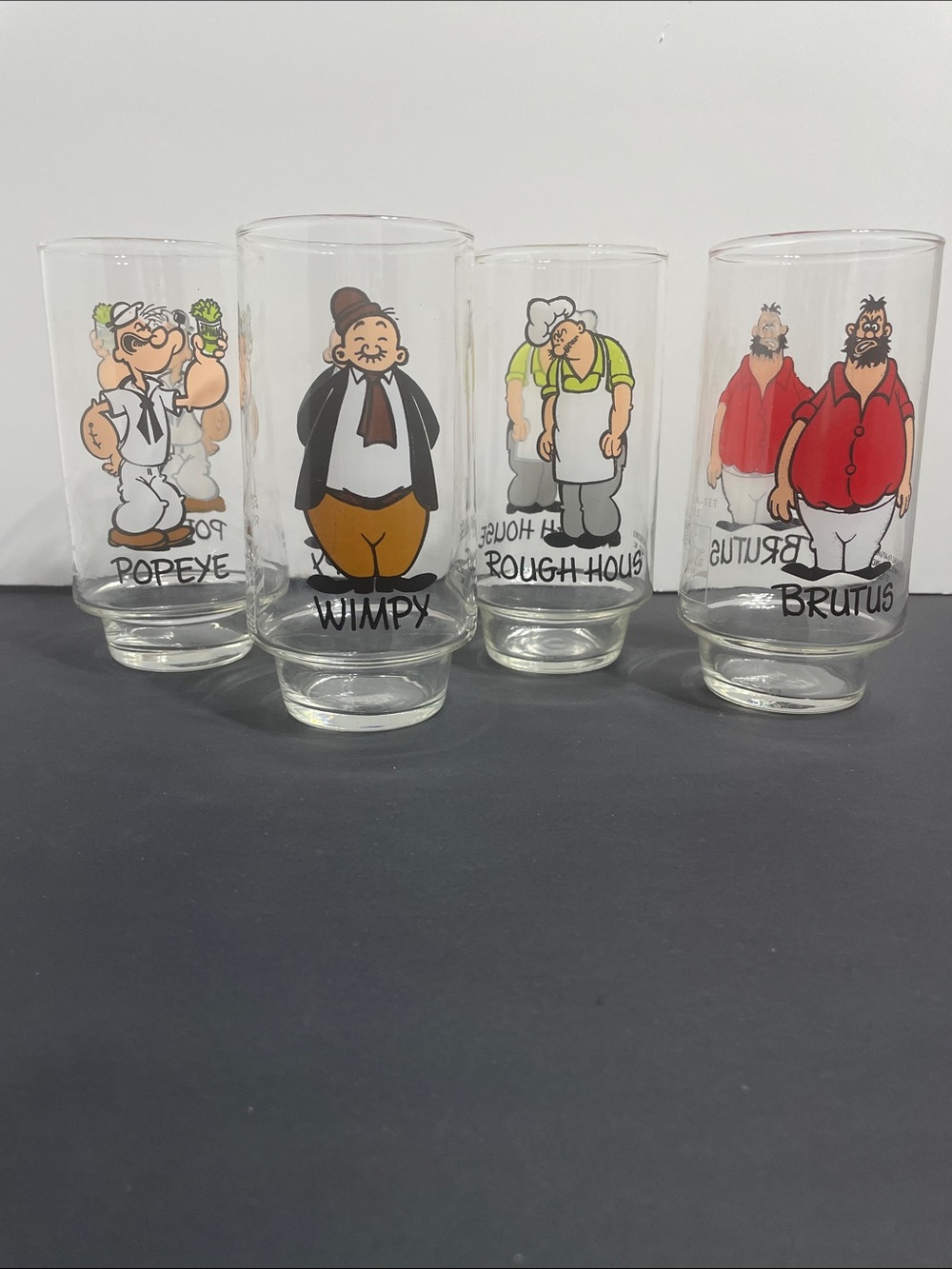 ♥️ POPEYE 1975 Burger King Glass Set